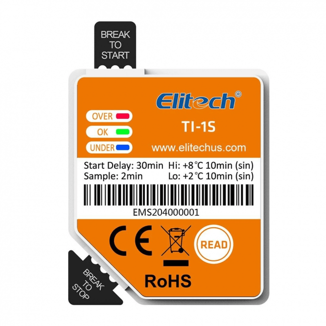 Elitech TI-1S Disposable Temperature Indicator
