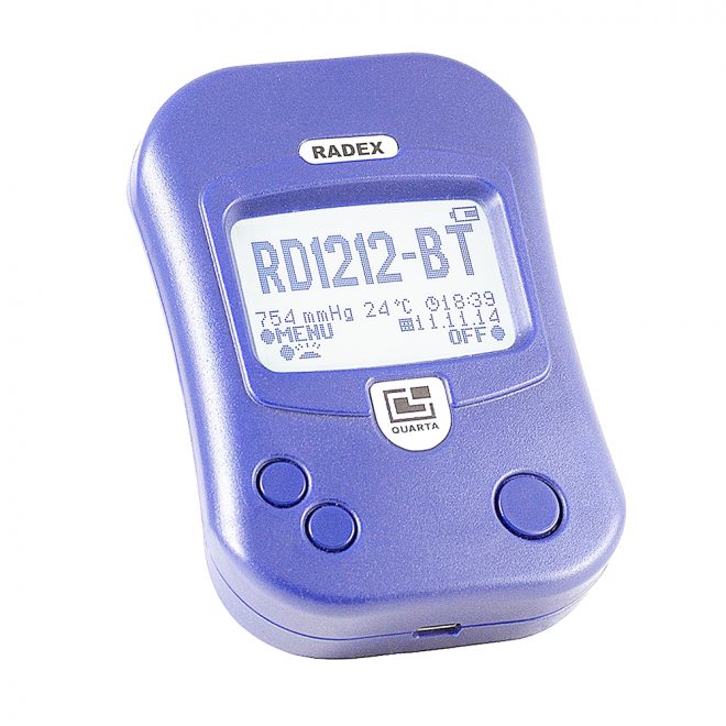 Geiger counter with bluetooth