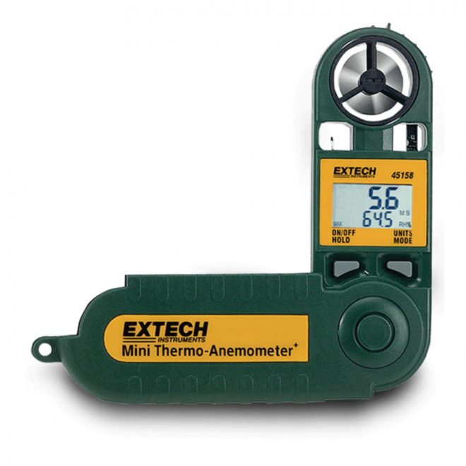 Extech 45158 Mini Thermo Anemometer with Humidity Meter